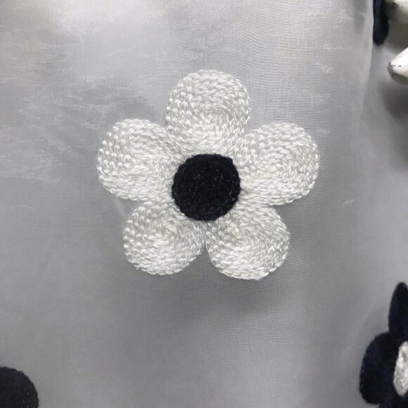 VOOM JOY HAN Embroidered DAISY PUFF Sleeve Top M - Picture 13 of 15